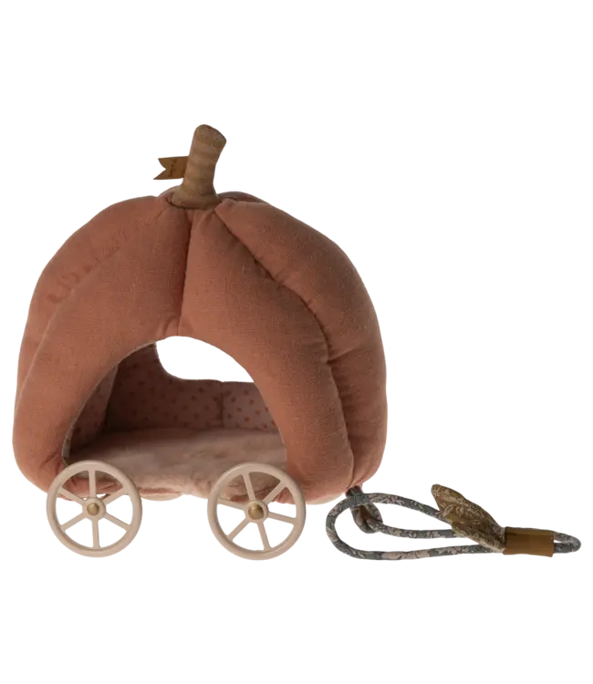 Maileg Pumpkin in Carriage, Mouse