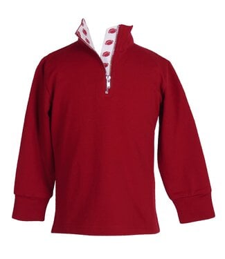 The Yellow Lamb Red State Game Day Quarter Zip