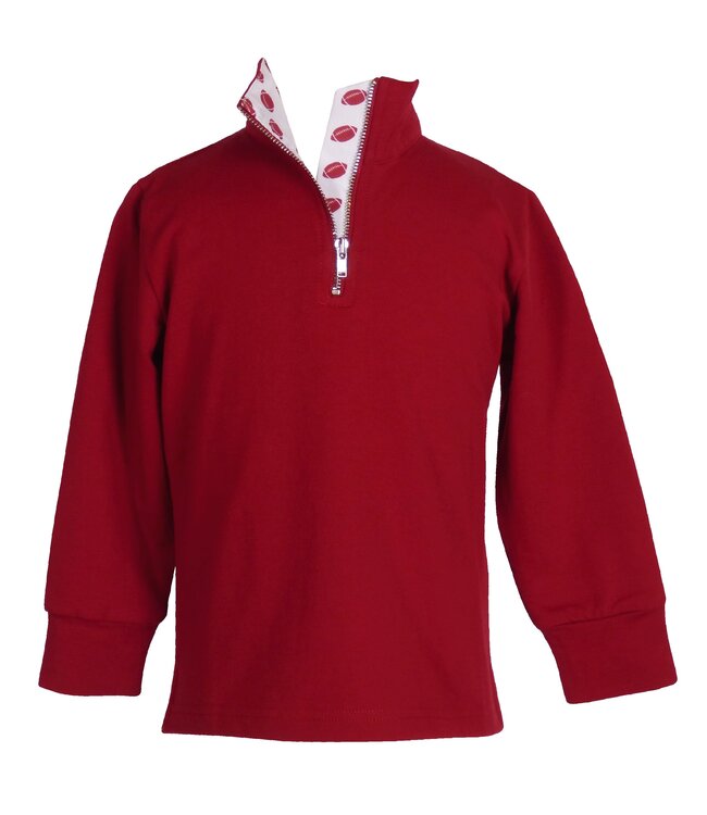 The Yellow Lamb Red State Game Day Quarter Zip