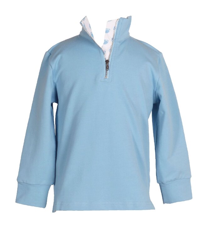 The Yellow Lamb Carolina Blue Game Day Quarter Zip