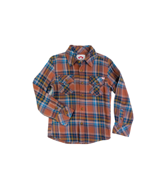 appaman Clay/Jewel Plaid Flannel Shirt