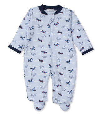 Kissy Kissy Sky High Planes Footie /wZip