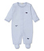 Kissy Kissy Lt. Blue Sky High Planes Footie w/Hand Emb.