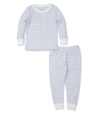 Kissy Kissy Lt. Blue Team Stripes Snug PJ w/Zip