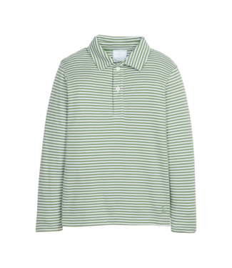 Little English Watercress Stripe L/S Polo