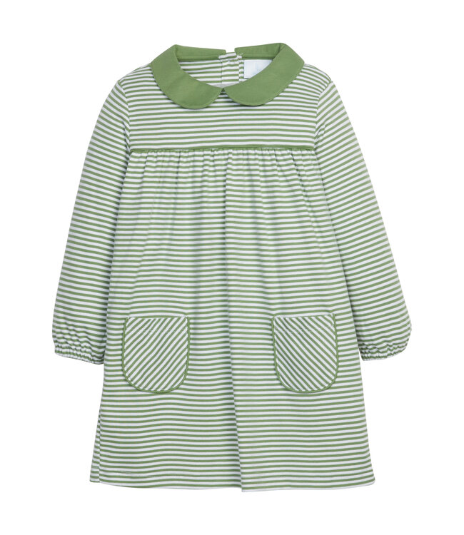 Little English Watercress Stripe Evelyn Dress