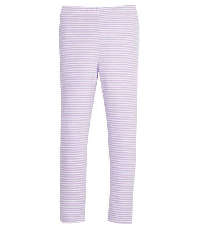 Little English Lavender Stripe Leggings