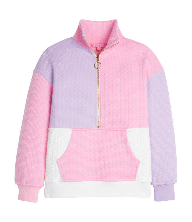 Bisby Pink/Lilac Color Block Pullover