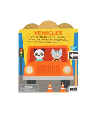 hachette book group Vehicles Coloring Book & Stickers