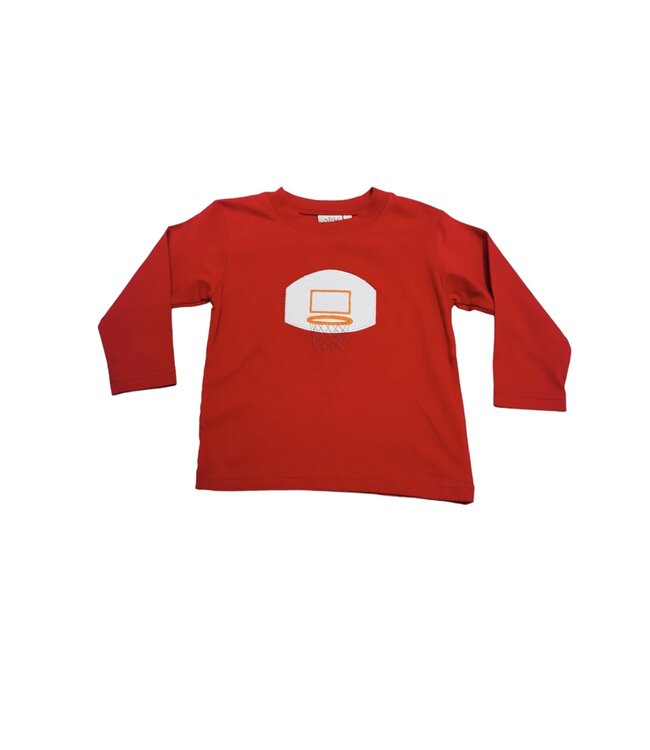 Luigi Red Boys L/S Tee-Basketball