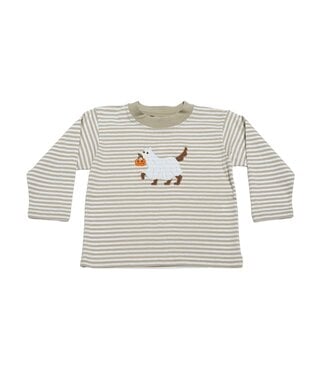 Luigi Sand/White Stripe Tee-Dog as Ghost