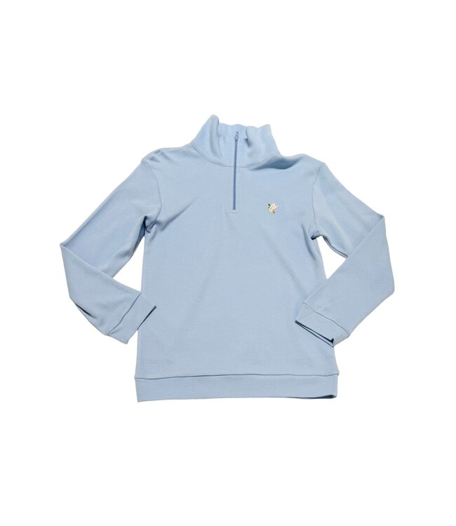 Luigi Blue Flying Mallard 1/4 Zip Pullover