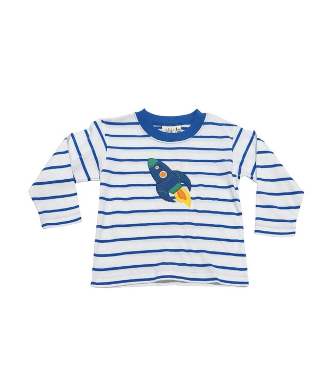 Luigi Striped L/S Top Rocket Ship