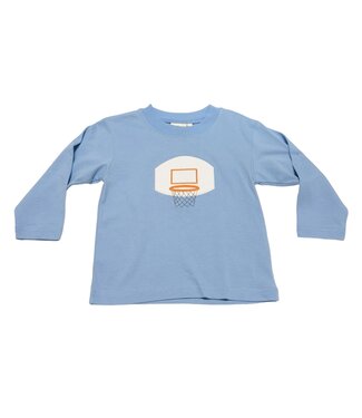 Luigi Sky Blue Boys L/S Tee-Basketball