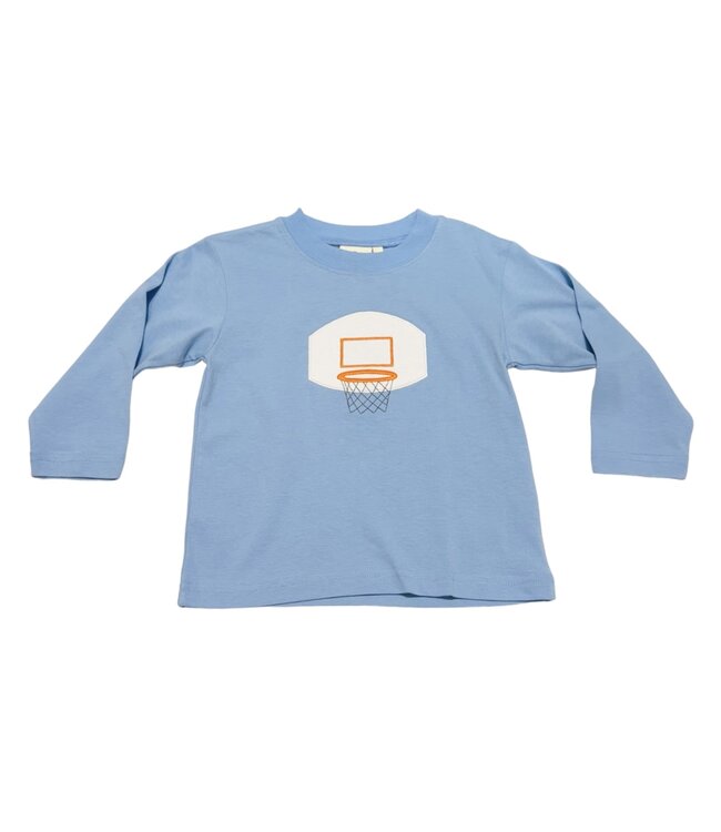 Luigi Sky Blue Boys L/S Tee-Basketball