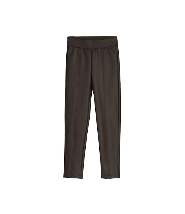 Mayoral Chocolate Faux Leather Legging