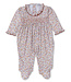 Kissy Kissy Autumn Blossoms Smocked Footie