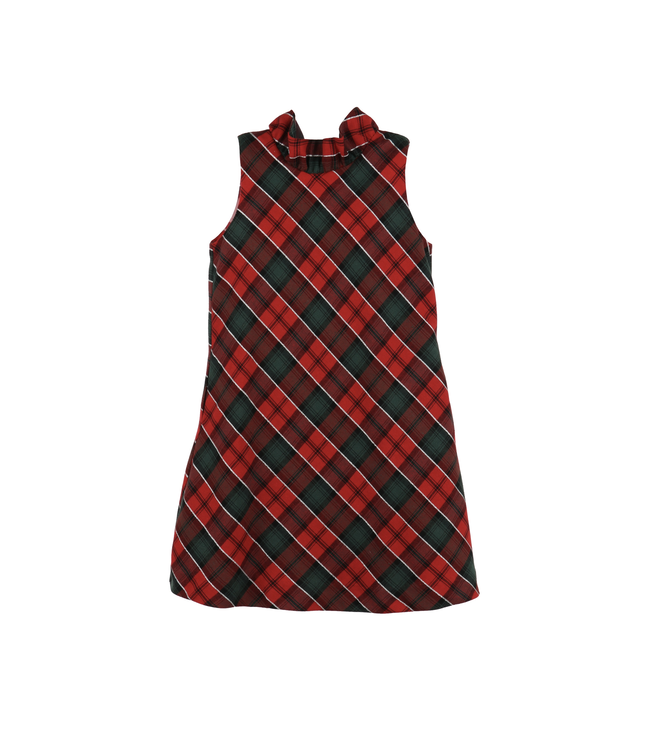 Gabby. Back Bow Blair Red Tartan Dress