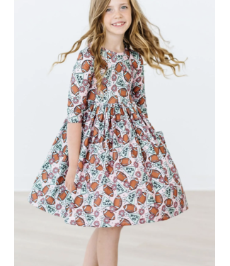 Mila & Rose Go Team 3/4 Sleeve Pocket Dress