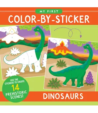 First Color by Sticker Dinosaurs