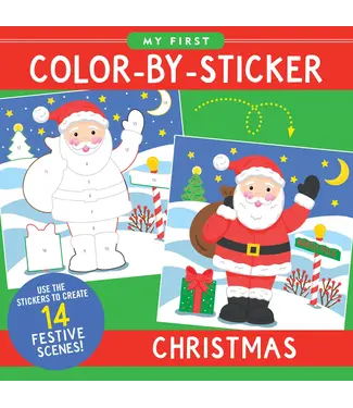 Peter Pauper Press First Color by Sticker Christmas