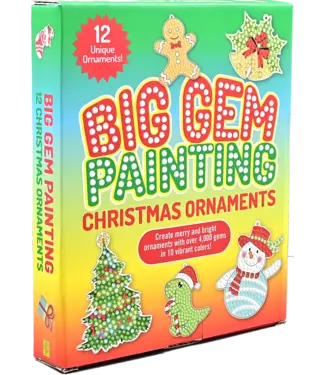 Peter Pauper Press Christmas Ornaments Big Gem Painting Kit