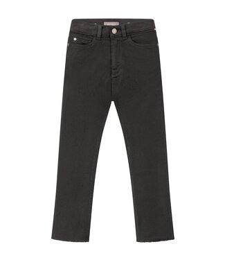DL1961 Black Peached Raw Emie Straight High Rise Jeans