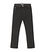 Black Peached Raw Emie Straight High Rise Jeans