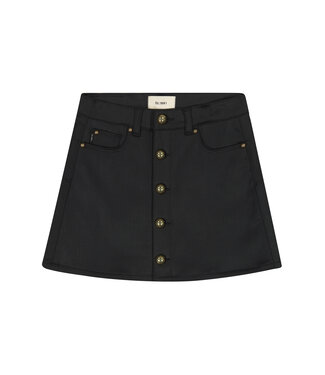 DL1961 Jenny Black Coated Mini Skirt