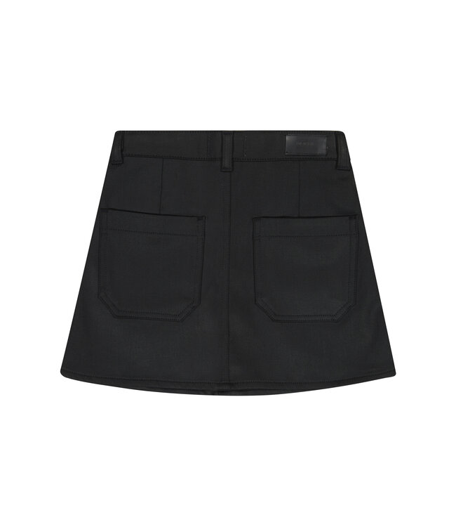 DL1961 Jenny Black Coated Mini Skirt