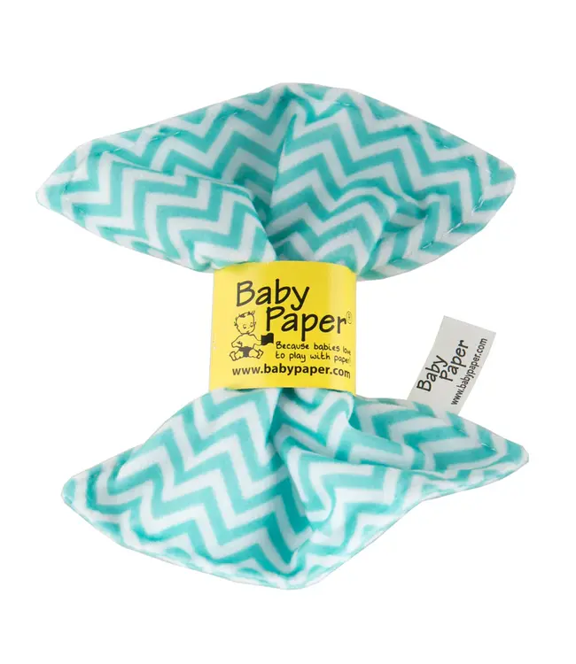 Baby Paper Baby Paper Turquoise Zig Zag