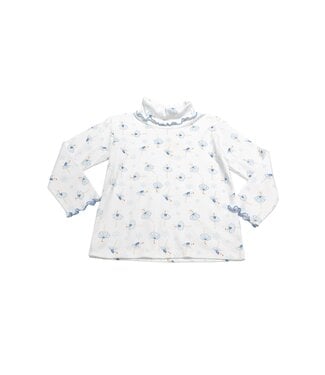 Luigi White/Blue Ballerina Turtleneck