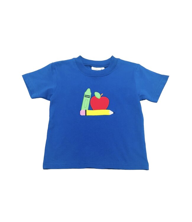 Luigi Royal Blue Apple, Crayon & Pencil T-Shirt