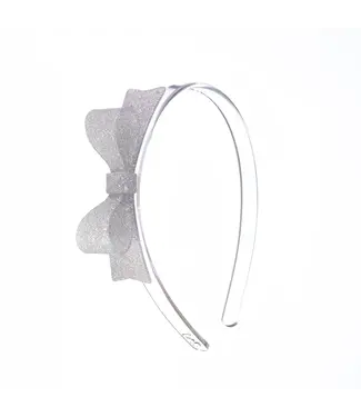 lilies&roses Bow Tie Silver Headband