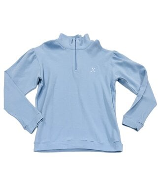 Luigi Sky Blue 1/4 Zip w/Golf Clubs