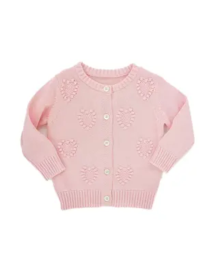 Ruth and Ralph Pink Hearts Cardigan