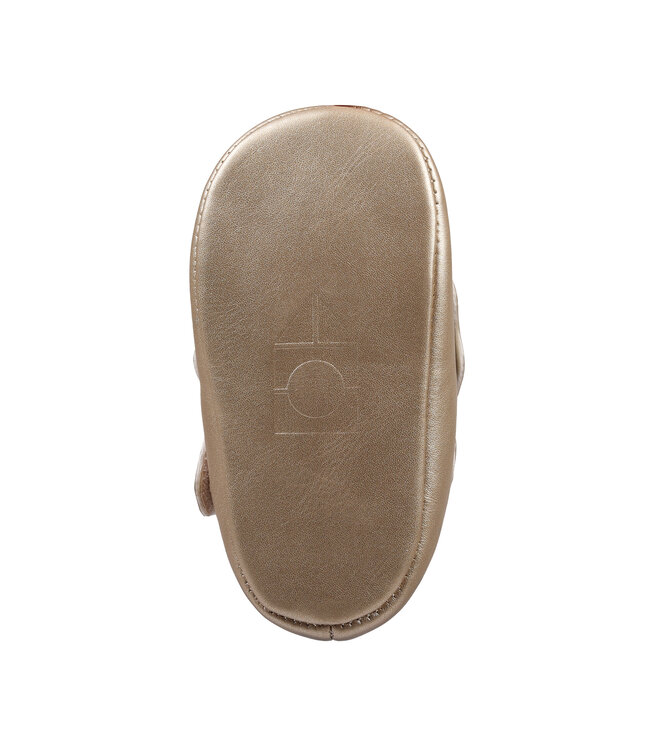 Amina Gold Crib Shoe