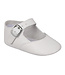 Darcy White Leather Crib Shoe