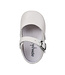 Darcy White Leather Crib Shoe