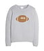 Little English Gray Intarsia Sweater-Football