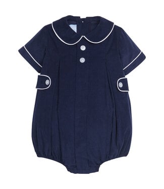 Little English Navy Corduroy Davant Bubble