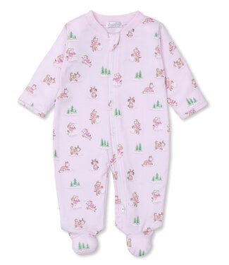 Kissy Kissy Pink PJs Puppy Snowball Pranks Footie w/Zip