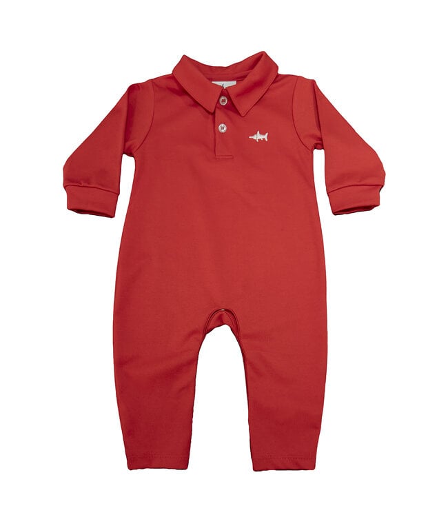 Saltwater Boys Co. Red Polo Romper