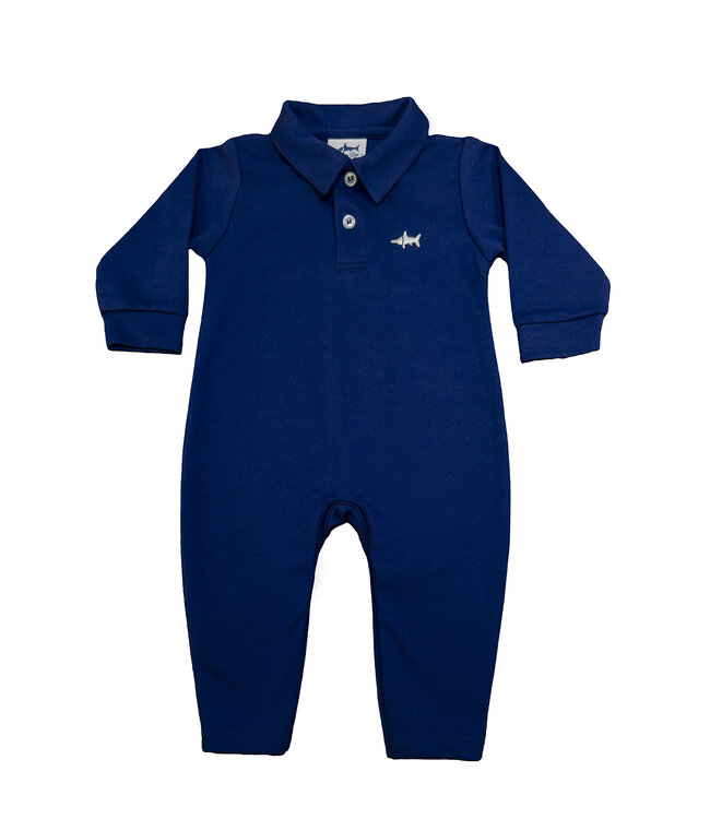 Saltwater Boys Co. Navy Polo Romper