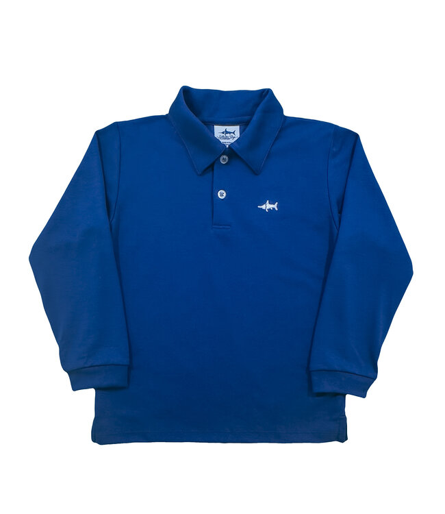 Saltwater Boys Co. Navy L/S Polo