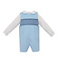 Anavini Lt. Blue Corduroy Boy's Short Jon Jon w/Shirt Set