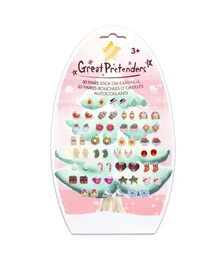 Great Pretenders Holiday Sticker Earrings 30 pair