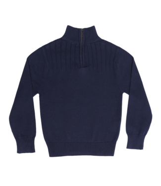 Pedal Navy Aspen 1/4 Zip Sweater