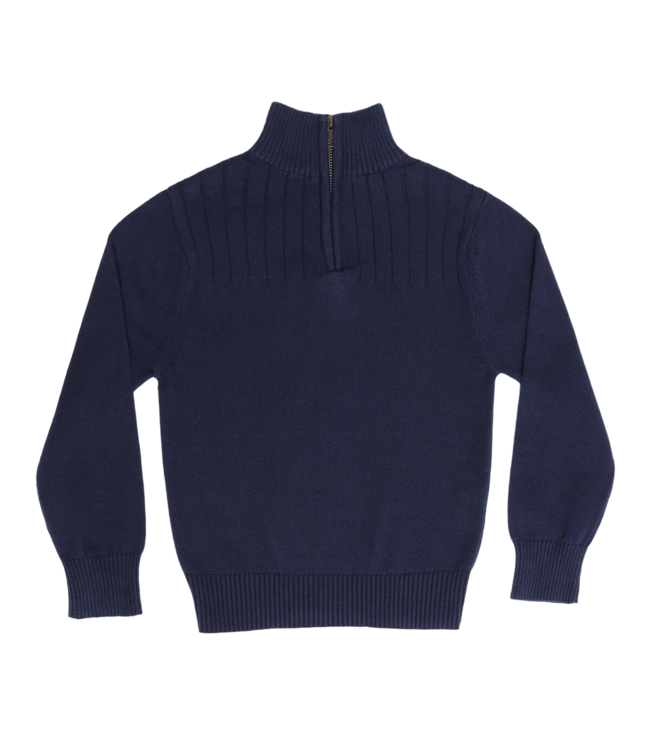Pedal Navy Aspen 1/4 Zip Sweater