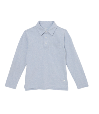 Pedal Blue Performance Heather L/S Polo